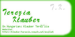 terezia klauber business card